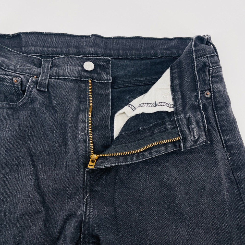 Levi Strauss Co 510 Jeans Mens W32 L32 Black Dark Wash Slim Fit Denim